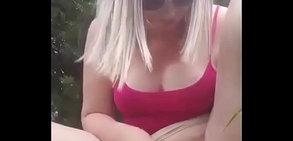  Girl blow job in forest with anal sex